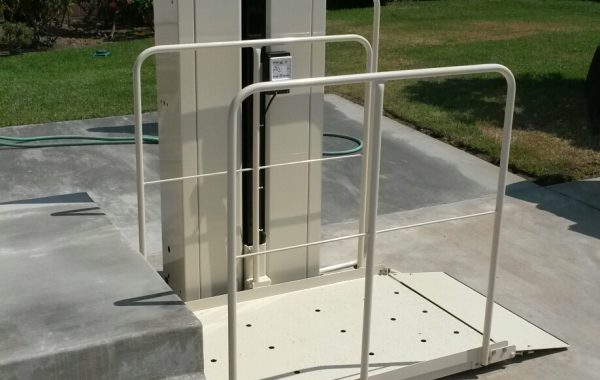 Wheelchair lift installed in Tucson by Electropedic, available to rent from Electropedic
