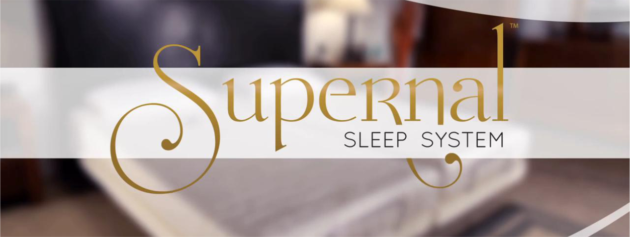 Supernal bed in a bedroom